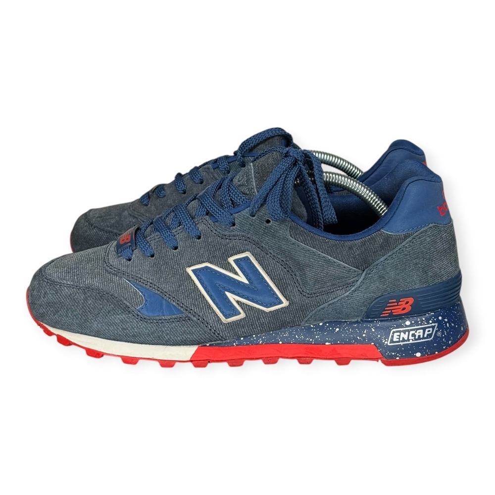 New Balance 577 Ronnie Fieg Americana Kith Size 8.5 Navy Red 9/10 2013 RARE